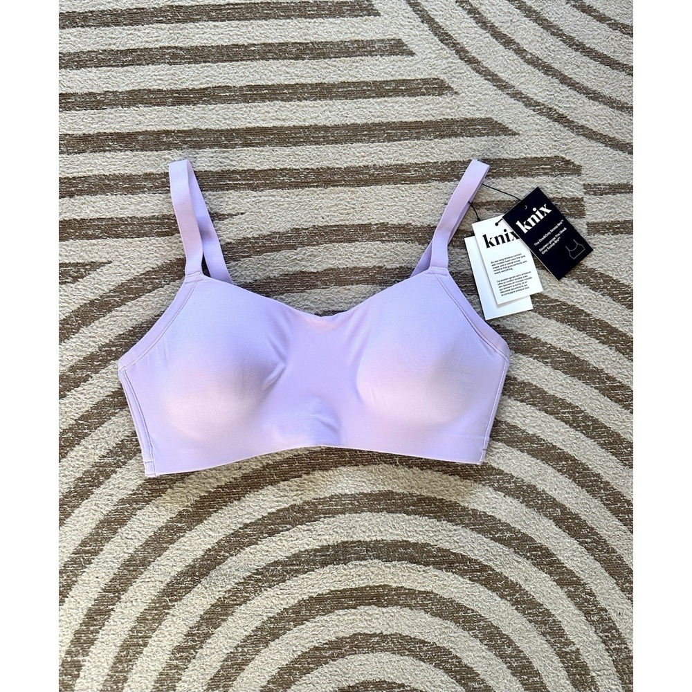 Knix‎ One & Only Scoop Bra NWT Sz L + Wireless Lightweight Molded Comfort Lilac